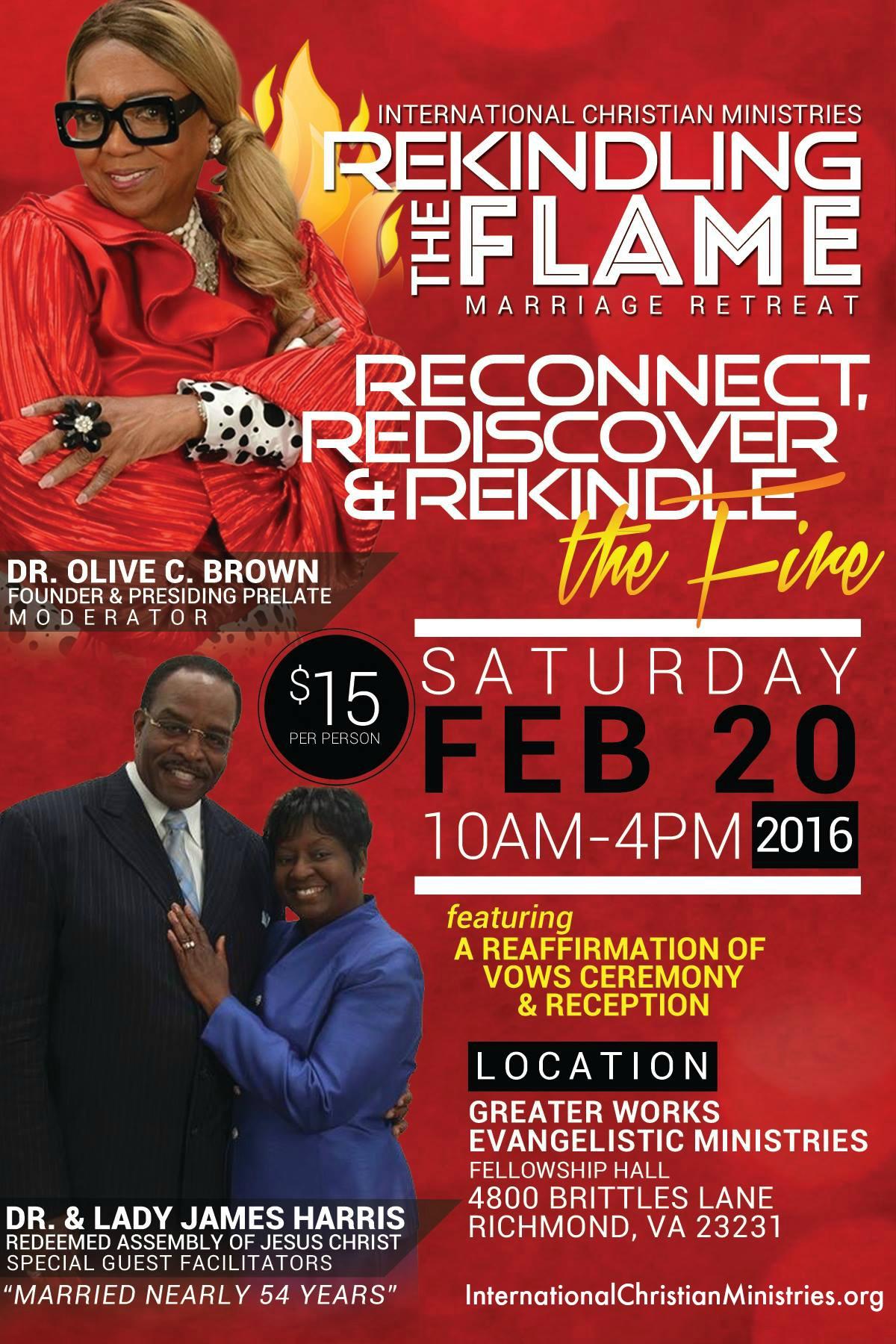 ICM Rekindling the Flame Marriage Retreat