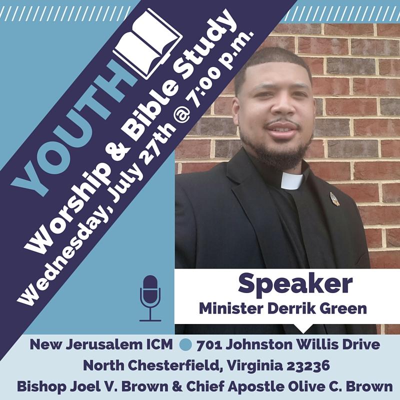 Speaker: Minister Derrick Green