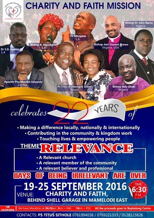 Johannesburg, South Africa Conference - Bishop Joel Brown [Speaker]